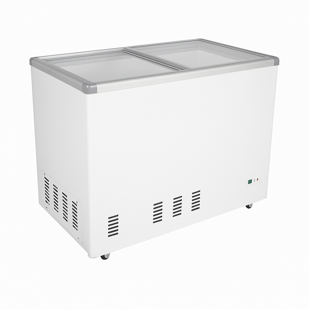 Congeladora Horizontal 350 lt compuerta de vidrio