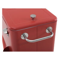 Cooler Retro Metálico Rojo 60 Litros BOZZO - Imagen 4
