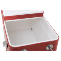 Cooler Retro Metálico Rojo 60 Litros BOZZO - Imagen 5