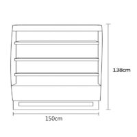 Vitrina HK Autoservicio 1.50mts - Imagen 4