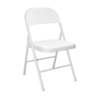 Silla Plegable Acolchada Blanca