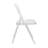 Silla Plegable Acolchada Blanca - Imagen 3