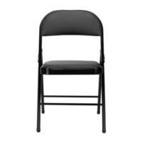 Silla Plegable Acolchada Negra - Imagen 4
