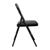 Silla Plegable Acolchada Negra - Imagen 3